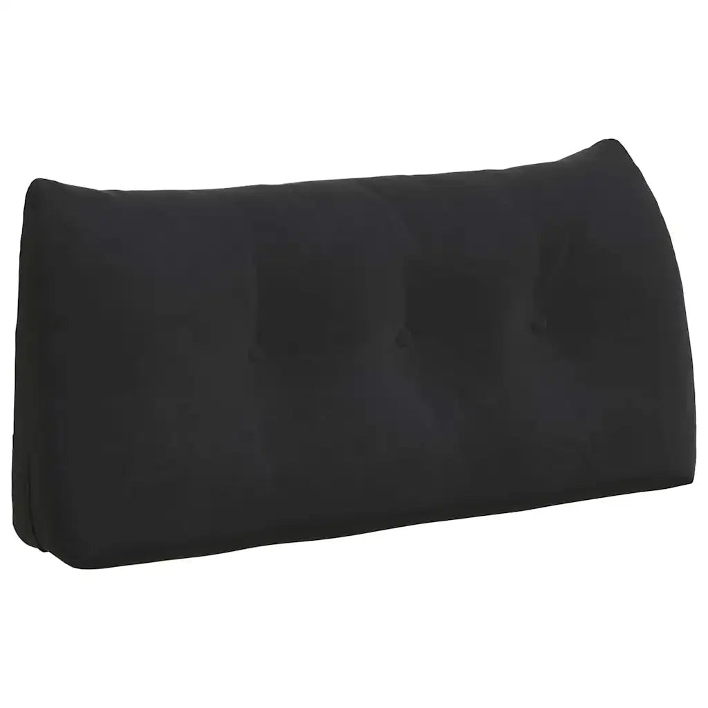 Cuscino per Schiena Nero 100 x 24 x 50 cm Velluto