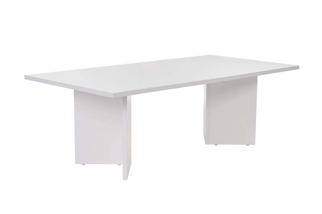 Tavolino in legno "Sabin" 119 x 60 x 40 cm - Bianco