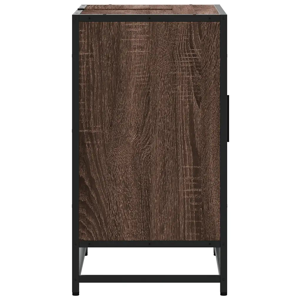 Mobile Lavabo Bagno Rovere Marrone 65x33x60cm Legno Multistrato 849288