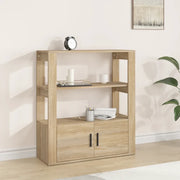 Credenza-Buffet-Armadio da cucina Rovere Sonoma 80x30x90 cm in Legno Multistrato
