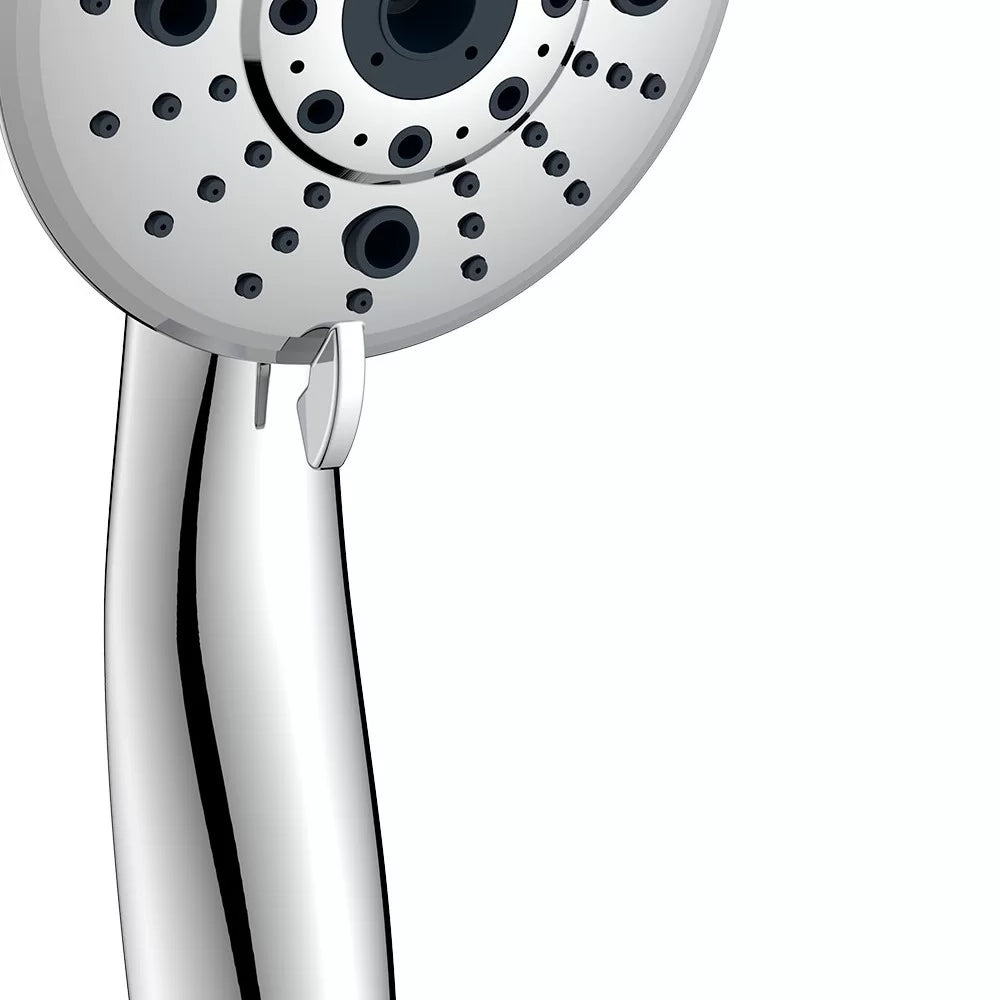 Doccia cromata a 7 getti - Serie Apollo