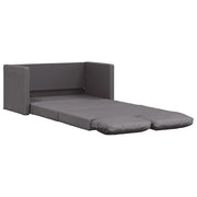 Divano letto | Sof¨¤ letto | Letto singolo da Terra 2 in 1 Grigio 112x174x55 cm Similpelle