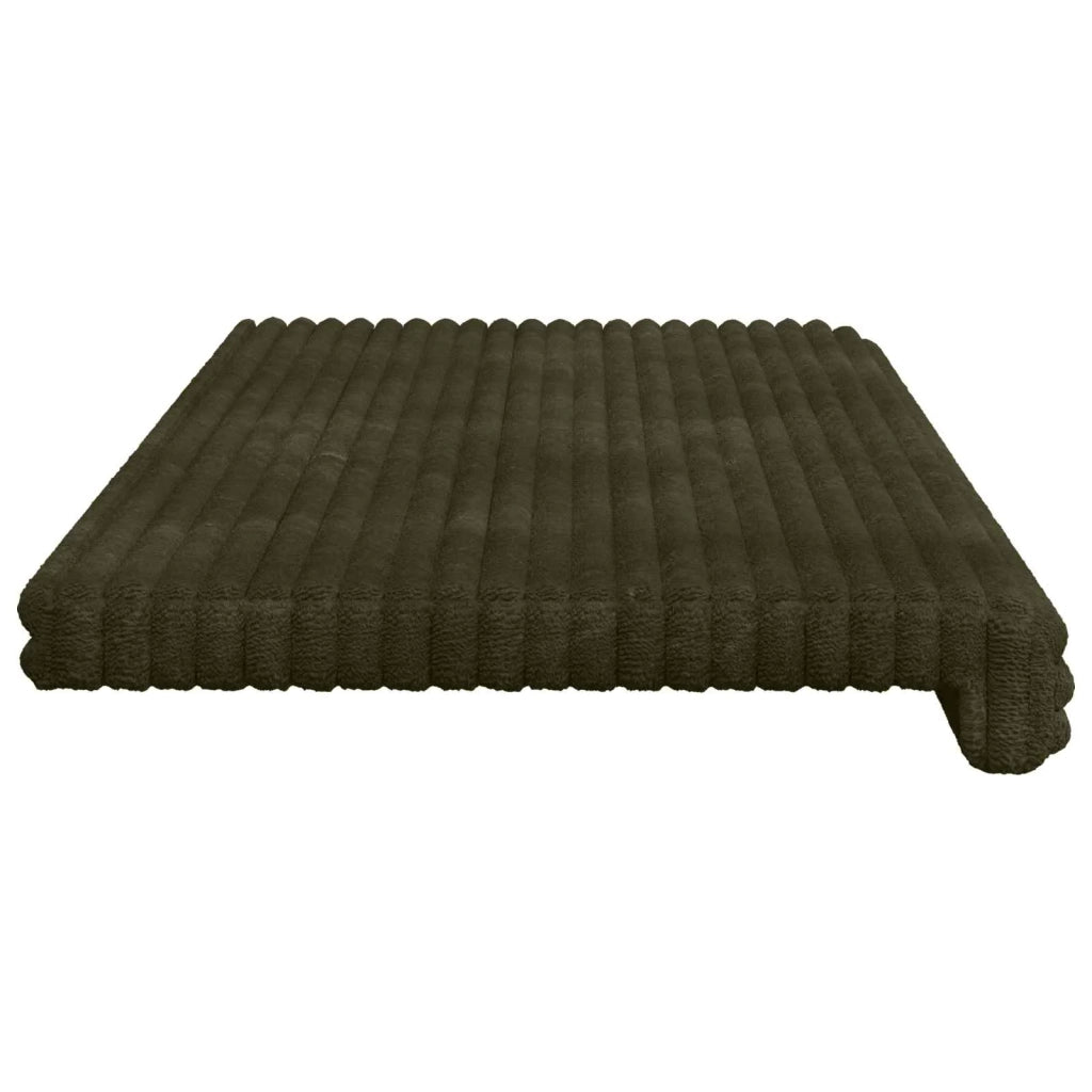 Cuscino per panchina Corduroy Morbido Verde Profondità 35 cm 42043378