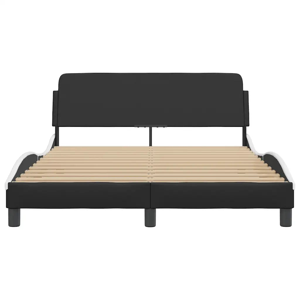 Giroletto Dover Nero e Bianco 140x200 cm in Similpelle 373203