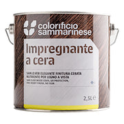 IMPREGNANTE A CERA 'SAMOLEGNO' Lt. 0,750 Mogano- 6 pezzi  - COLORIFICIO SAMMARINESE