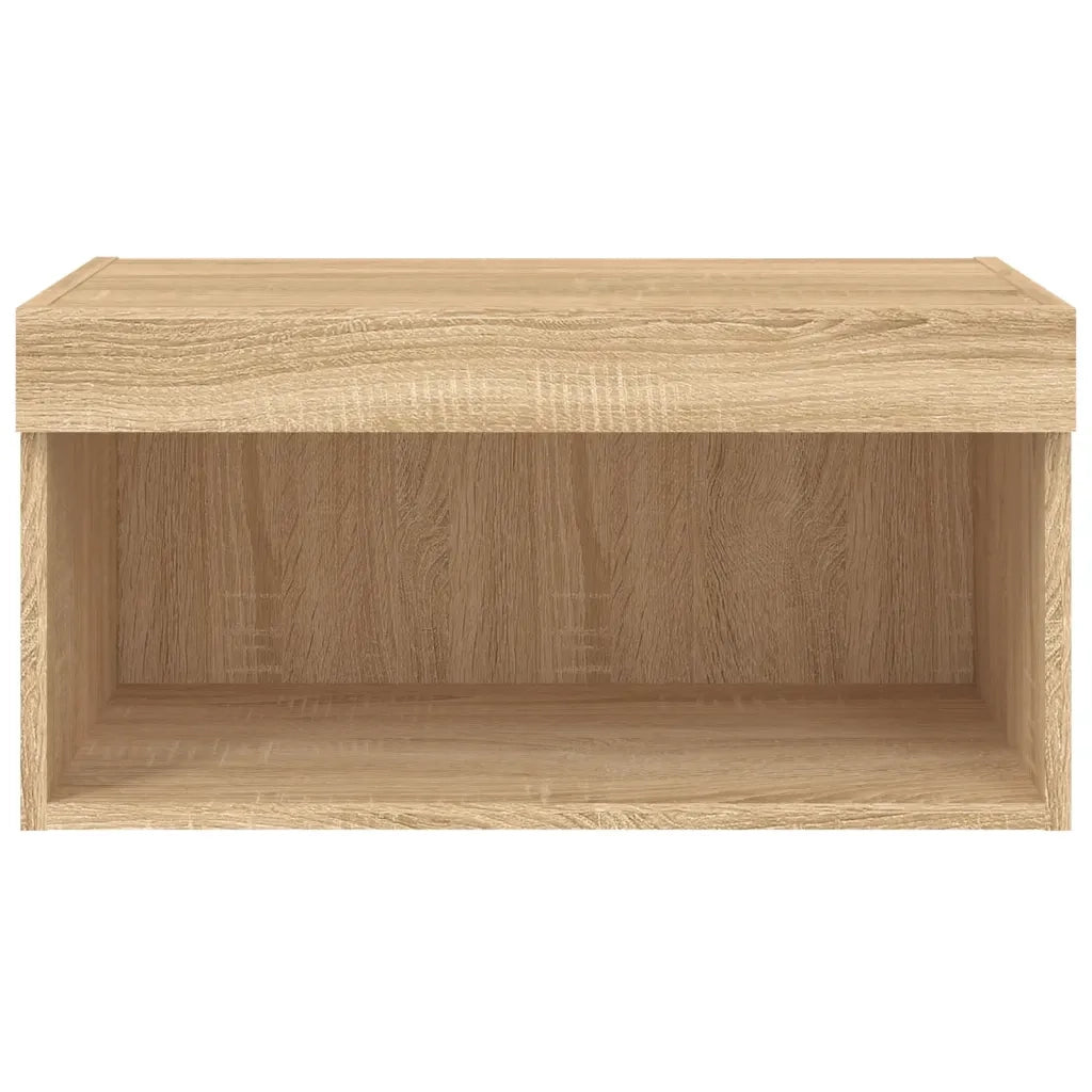 Mobile Porta TV con Luci LED-Mobile per TV-Credenza TV Rovere Sonoma 60x30x30 cm