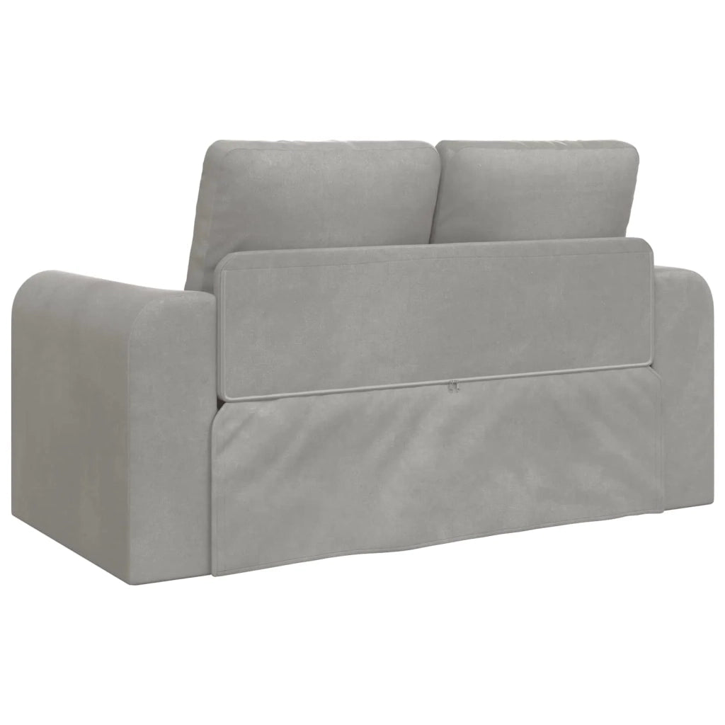 Divano letto | Sof¨¤ letto | Letto singolo Grigio chiaro 148 x 71 x 83 cm Velluto
