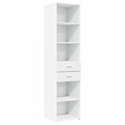 Credenza | Madia | Buffet da pranzo | Armadio da pranzo Bianca 45x42,5x185 cm in Legno Multistrato
