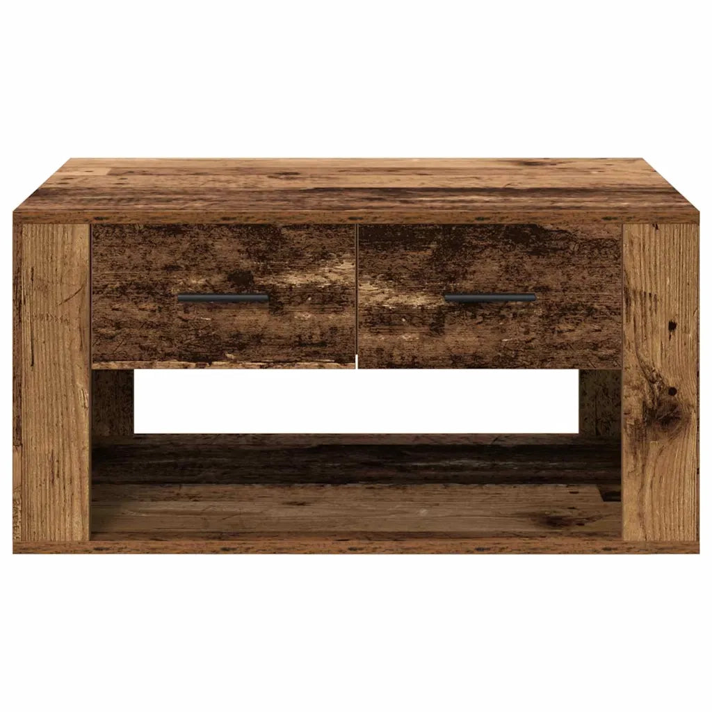 Tavolino da salotto con cassetto Legno vecchio 80 x 50 x 40 cm 881129