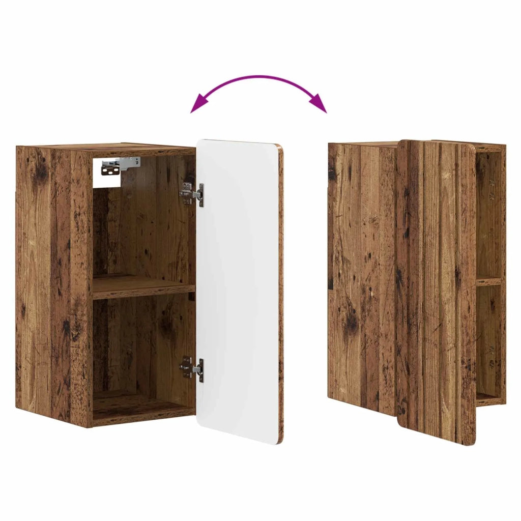 Armadio da bagno a muro ZWOLLE Legno antico 30 x 31 x 63 cm 896373