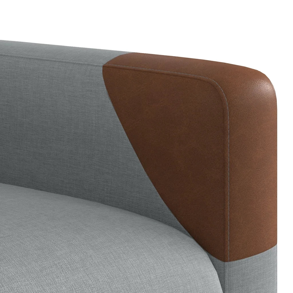 Poltrona | Sedia Relax Reclinabile in Tessuto Grigio Chiaro