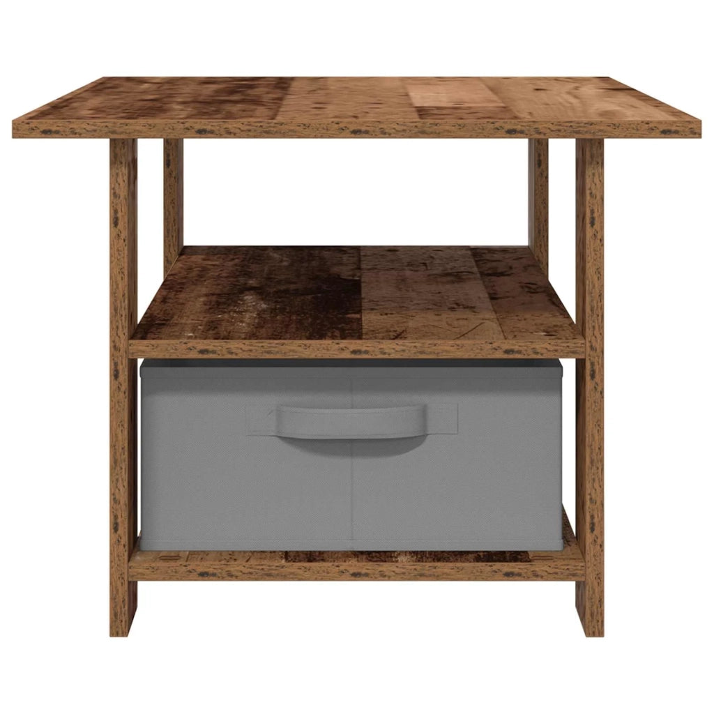 Tavolino da salotto con cassetto Legno vecchio 77 x 55 x 42 cm