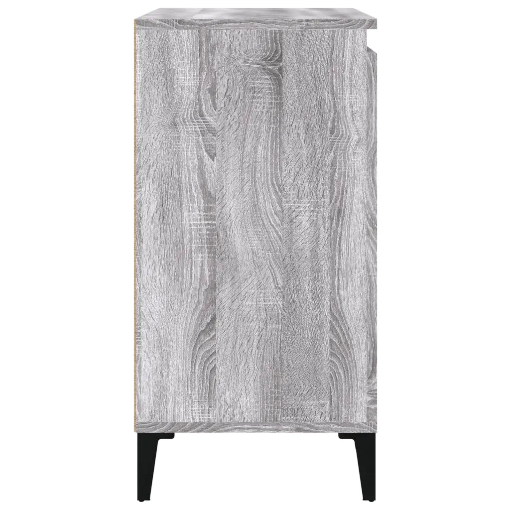 Comodino-Tavolino da notte Grigio Sonoma 40x35x70 cm in Legno Multistrato 638470