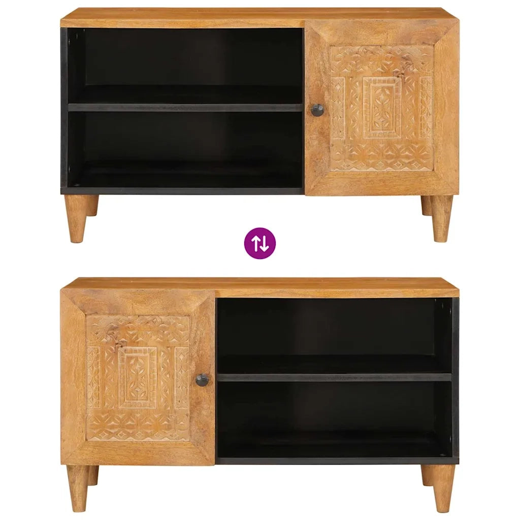 Unit¨¤ TV | Armadietto TV | Mobile Porta TV Marrone Chiaro 80 x 33 x 46 cm Legno multistrato