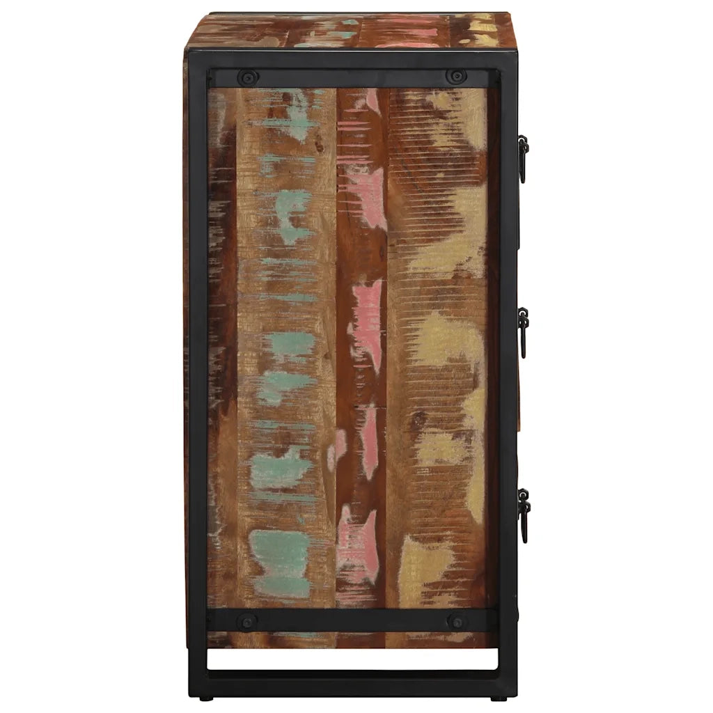 Mobiletto con cassetti multicolore 50x35x70 cm in legno massello di recupero 4013584