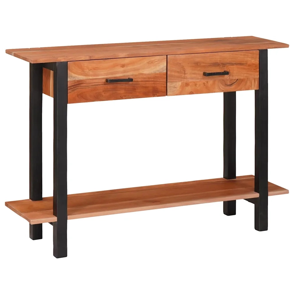vidaXL Tavolo consolle con cassetto Marrone 110 x 30 x 75 cm