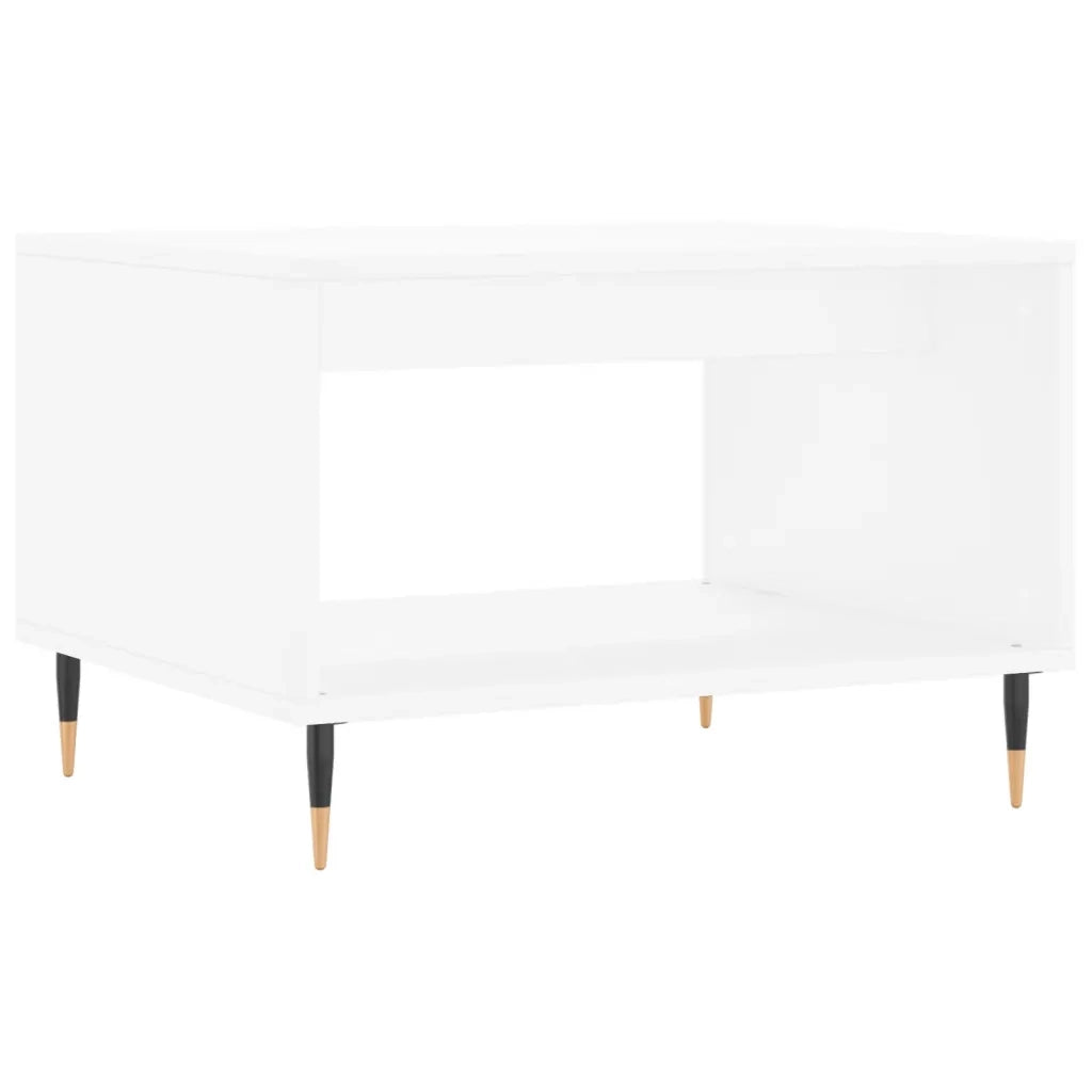 Tavolino da Salotto Bianco 60x50x40 cm in Legno Multistrato 829244