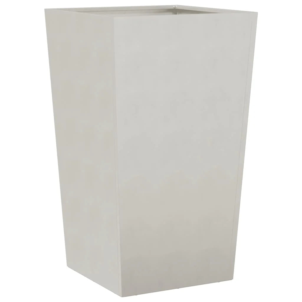 Fioriera rialzata per piante fiori giardino terrazze set da 2 45 x 45 x 75 cm acciaio inox grigio chiaro 02_0038983