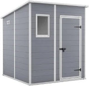 Casetta da Giardino Manor 6x6 Pent, Grigia, 183,5 X 185 X 200 h