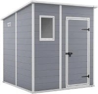 Casetta da Giardino Manor 6x6 Pent, Grigia, 183,5 X 185 X 200 h