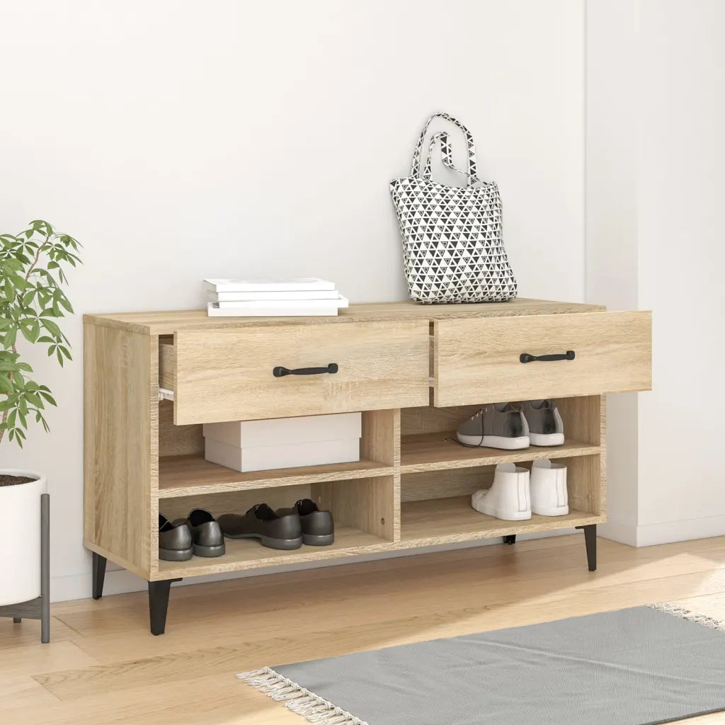 Scarpiera | Mobile per scarpe Rovere Sonoma 102x35x55 cm in Legno Multistrato