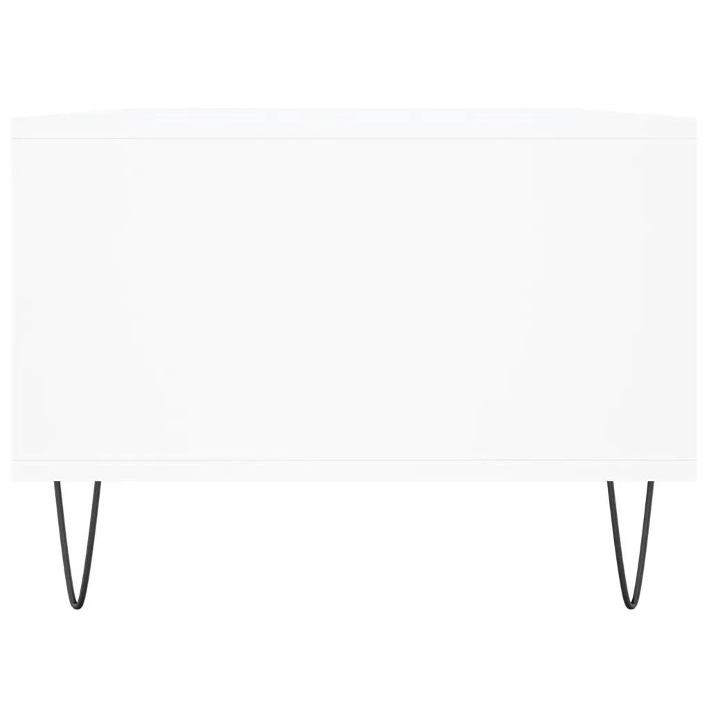 Tavolino da Salotto-Tavolino da soggiorno-Tavolo Bianco 90x50x36,5 cm in Legno Multistrato 463261