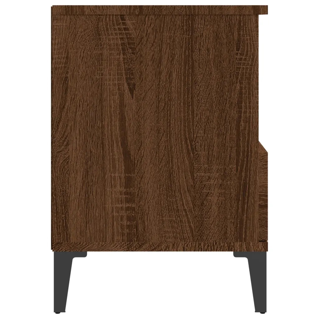 Comodino Rovere Marrone 40x35x50 cm