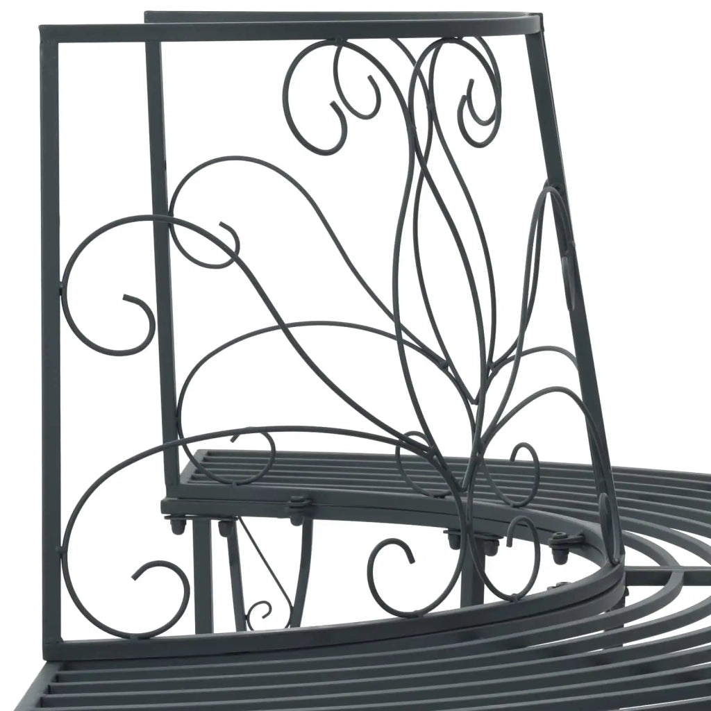 Panchina per Alberi 4-Numero di posti 160 x 80 x 89 cm Acciaio 42029522