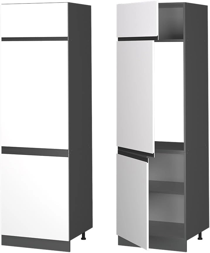 Armadio frigorifero R-Line, Bianco, 60 cm Forma a J, per la libera combinazione all'interno di sistemi cucina modulari
