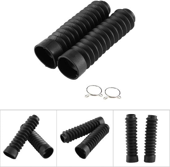 Coprimoto 205x42mm - Copertura per Motocicletta - Bloccaggio Ammortizzatore - Guarnizioni in Gomma - Antivibrazione - Resistenti alle Sollecitazioni e alla Temperatura Estrema