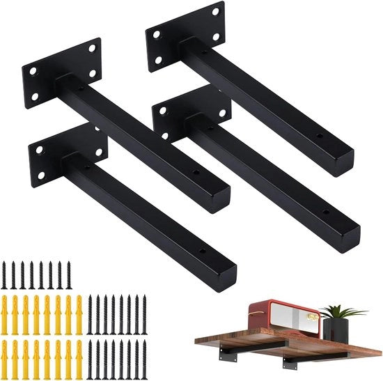 Sostegni per pannelli di supporto per parete per carichi pesanti - Sostegno oscillante per console di parete - Acciaio inossidabile - 30 kg di capacità di carico - 20 cm