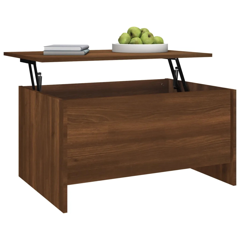 Tavolino Salotto Rovere Marrone 80x55,5x41,5 Legno Multistrato 819271