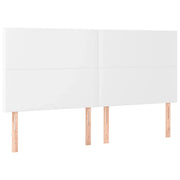 Testiera | Testata Bianca 180x5x118/128 cm in Similpelle