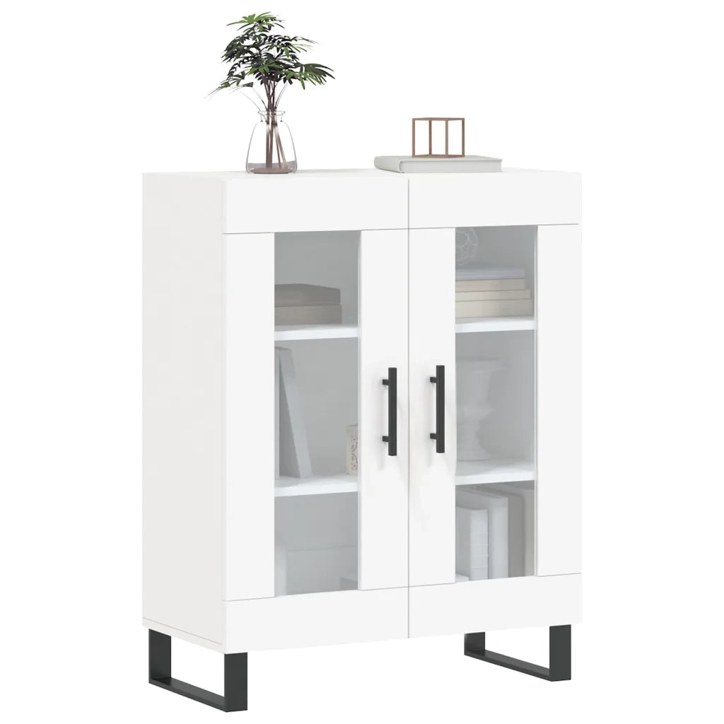 Credenza | Madia | Buffet da pranzo | Armadio da pranzo Bianca 69,5x34x90 cm in Legno Multistrato