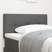 Testiera  Button Tufted Grigio Scuro 90 cm Tessuto