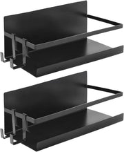 Kruidenrekset magnetico da parete - 2 pezzi - acciaio zincato
