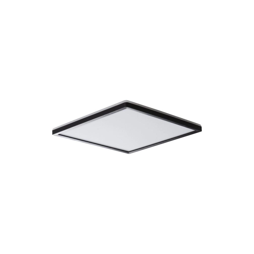 Plafoniera LED 12,3W quadrata 22,5cm nera IP54 3CCT