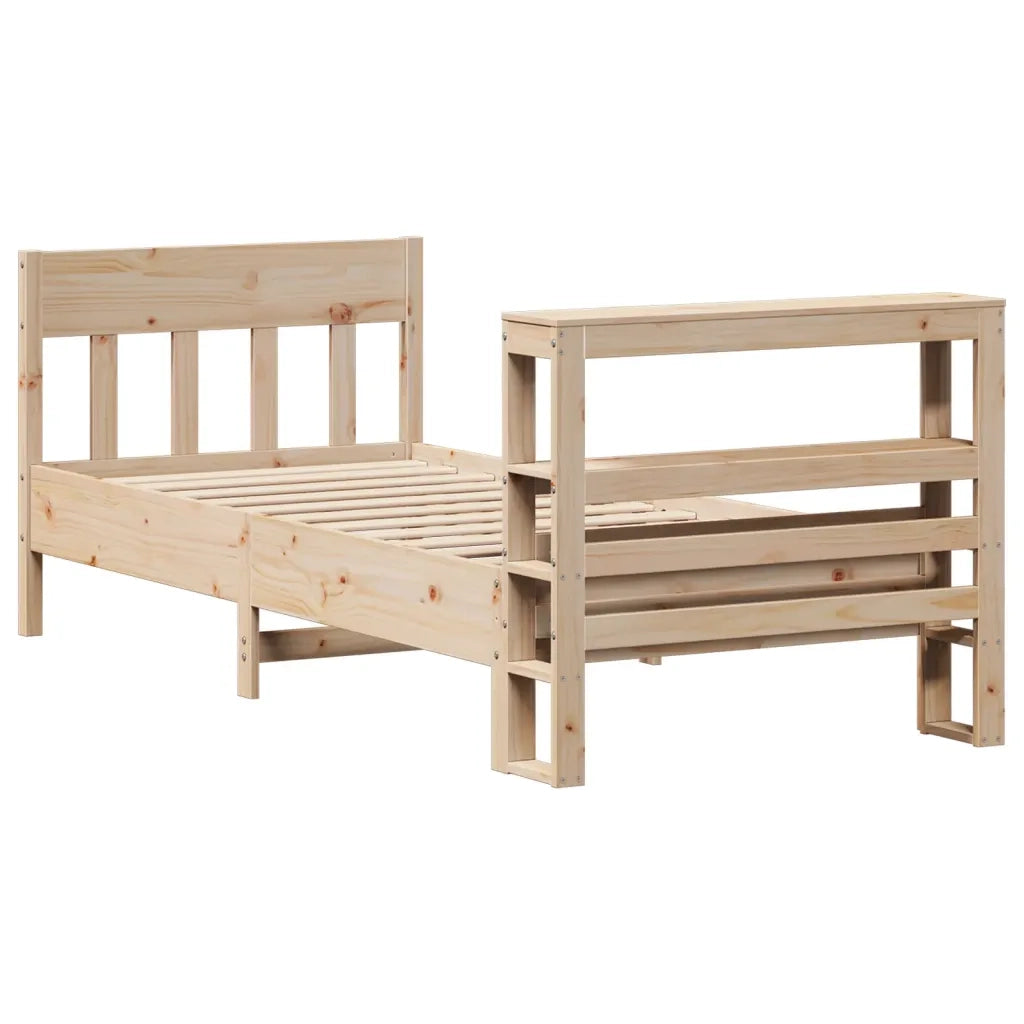 Letto senza Materasso 90x200 cm in Legno Massello di Pino