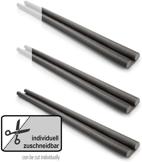 Stoppiatore di vento per porta - sigillatura della soglia - stoppiatore di vento con doppia sigillatura - protezione contro vento e rumore - 86 cm