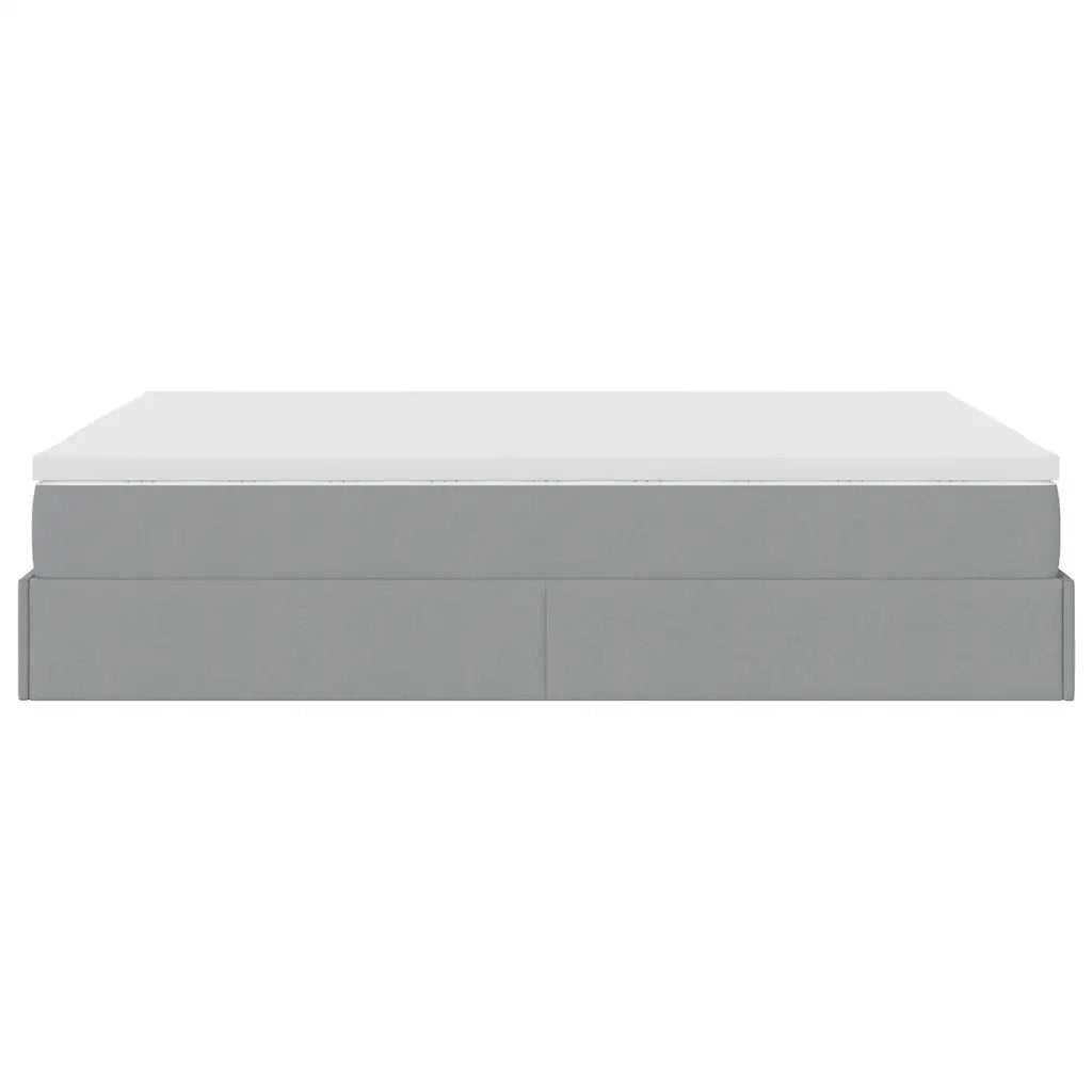 Struttura Letto Pouf con Materasso 140x200 cm in Tessuto 3311113