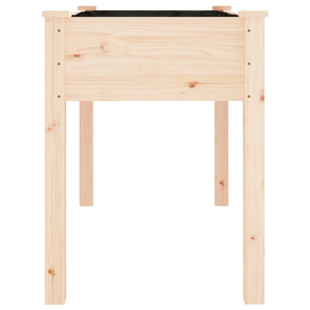 Fioriera | Cassetta per fiori | Vaso con Fodera 118x59x76 cm Legno Massello di Abete