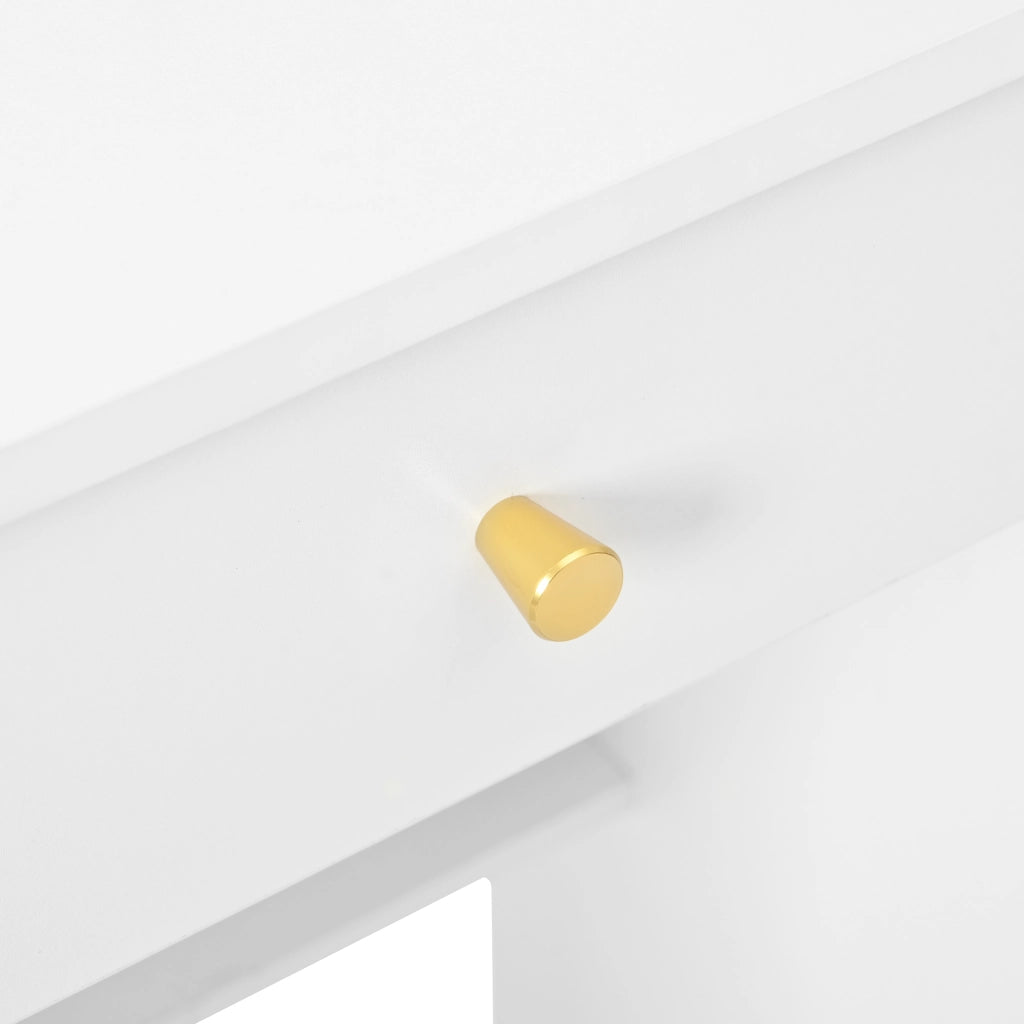 TOELETTA con specchio LED regolabile, 110x40x151 cm, bianco