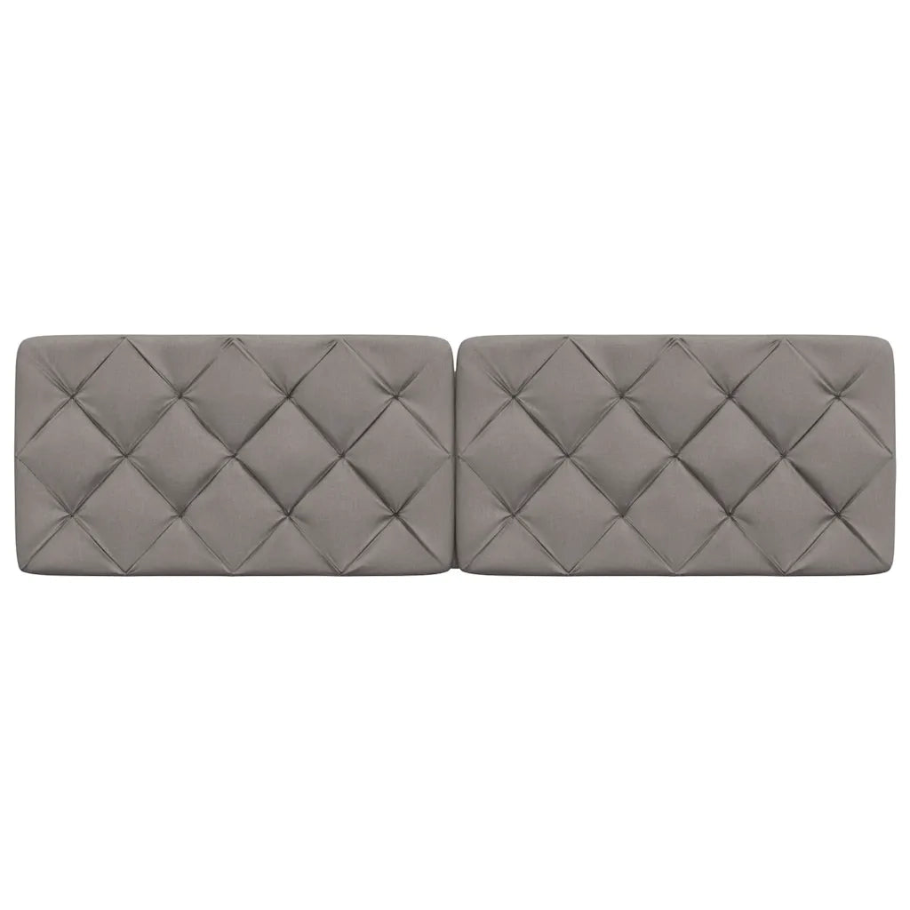 Cuscino Testiera Tortora 180 cm in Tessuto 4019237