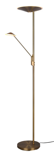 Piantana da Interno a LED in Metallo Ottone antico
