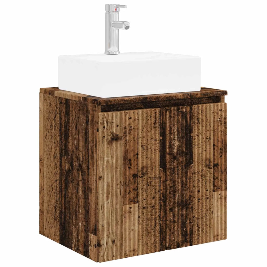 Mobile Lavabo da Parete Legno antico 49,5 x 41 x 62,5 cm 890420