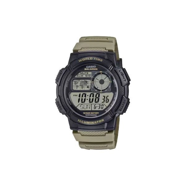 Orologio casio ae 1000w 5avef green
