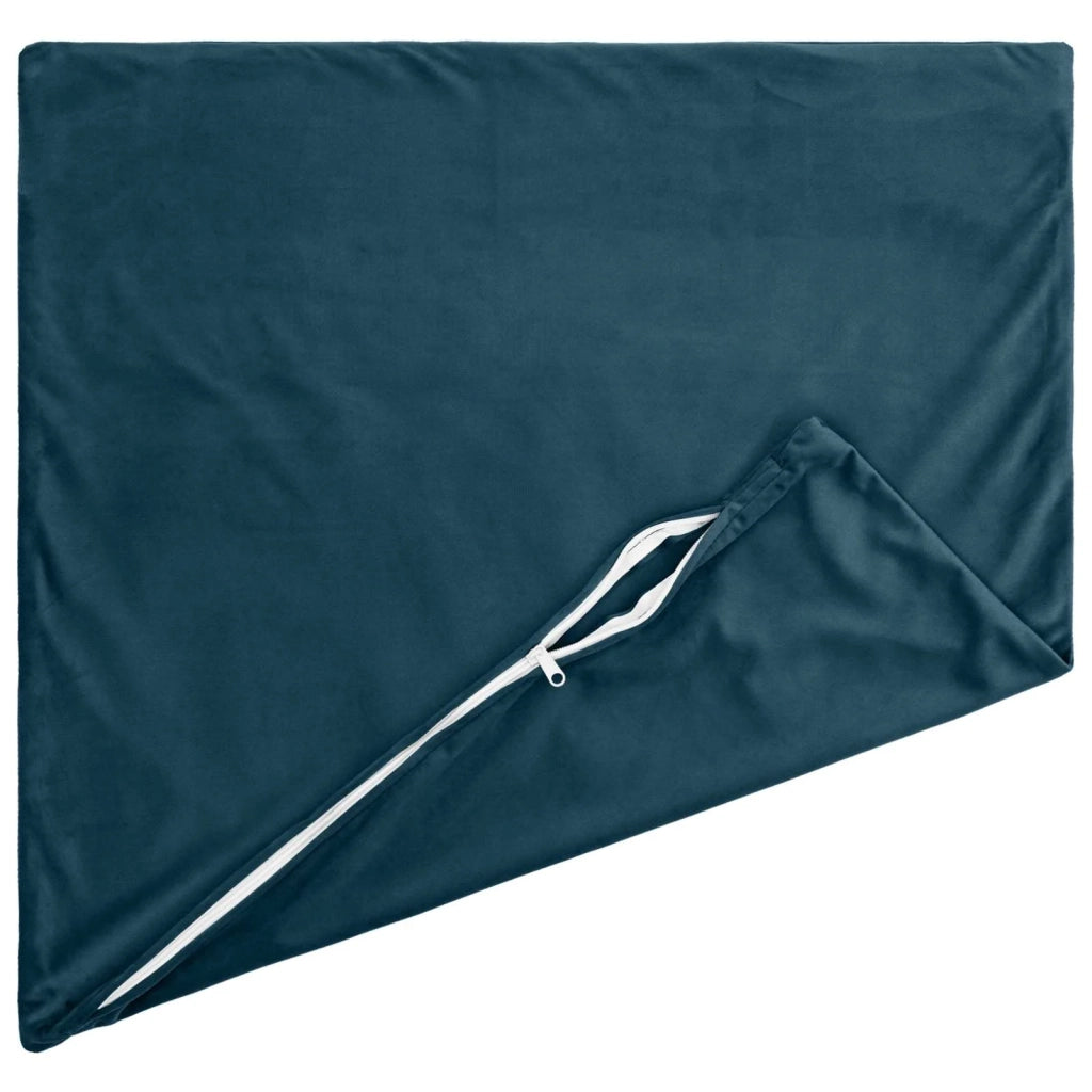 Cuscino con cuscino HEERLEN 2 pz Blu Velluto 926437