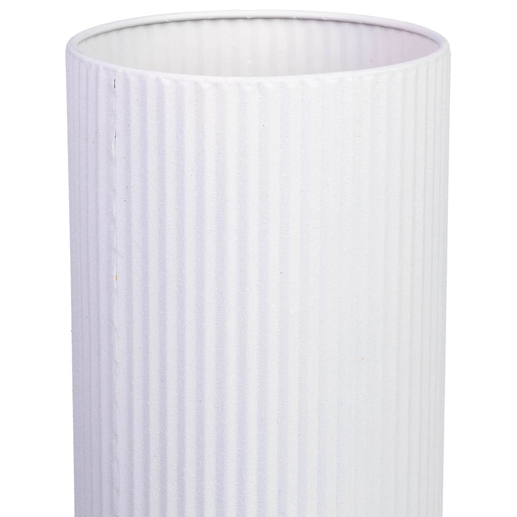 Lampada da tavolo metallo bianco 18x18x56h cm