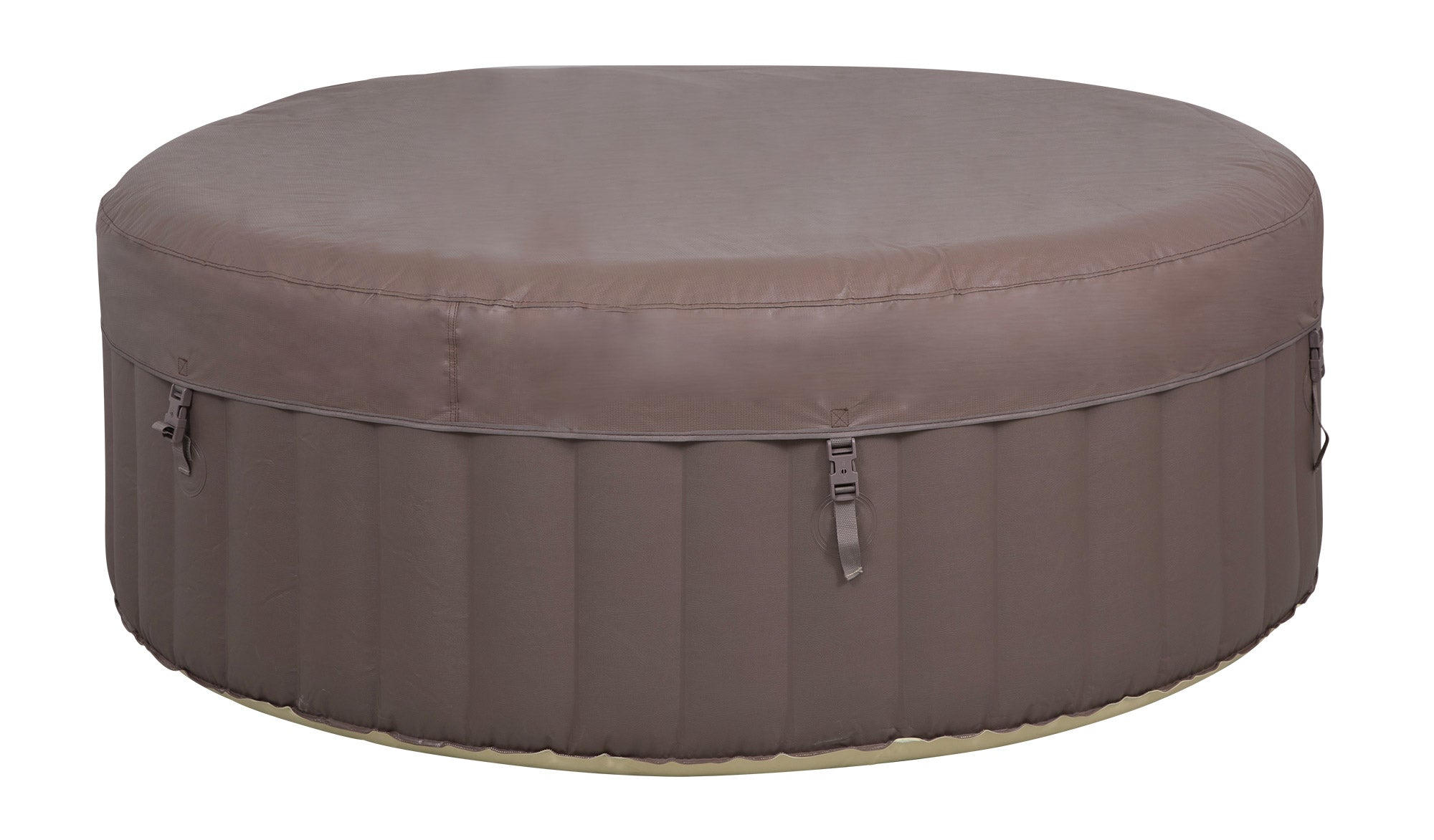 Vasca Idromassaggio da Esterno Gonfiabile Riscaldata 2-4 Posti Ø180x65 cm Ease.Zone Marrone