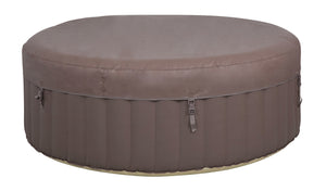 Vasca Idromassaggio da Esterno Gonfiabile Riscaldata 2-4 Posti Ø180x65 cm Ease.Zone Marrone